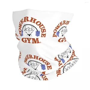 Scarves Powerhouse Gym Logo Bandana Neck Cover Printed Wrap Scarf Multi-use Cycling Running Unisex Adult Breathable