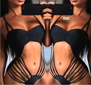 2019 moda nova women039s roupa de banho sexy bind onepiece bikini praia onepiece maiô com almofadas de peito swimsuit25039761624937