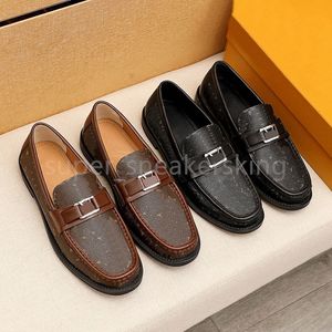 Quality Men Dress Shoes Brand Loafers Genuine Leather Fashion Business Office Work Party Weddings Flat Shoes With box 38-46