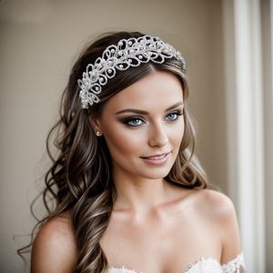 Bridal Beaded Headband Wedding White Pearls Headpiece Head Jewellery for Women Bridesmaids Gifts Pearl Headwear