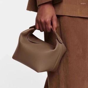 Borse da sera Borsa a mano in pelle di alta qualità da donna di marca Designer Borsa a secchiello per pranzo alla moda Semplice piccola quadrata invernale