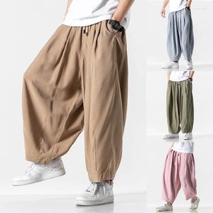 Roupas étnicas Kimono Calças Homens Macacões Harem Calças Japonesas Streetwear Vintage Samurai Asiático Solto Bottoms Moda Masculina