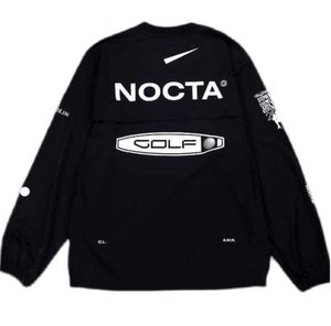 Hoodies masculinos versão dos EUA nocta Golf co marca desenhar respirável secagem rápida lazer esportes camiseta manga longa em torno do pescoço summer889