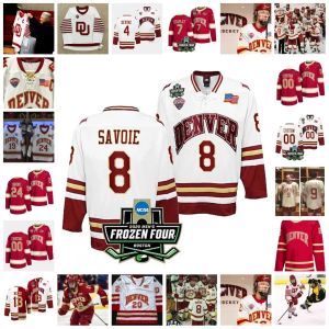 2023 NCAA Dondurulmuş Dört Şampiyona Özel Denver Pioneers Du Ice Hokey Forması 16 Ed Zemrau 5 John Lee 28 Patrick Wiercioch 26 Brett Skinner