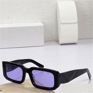 Eye Protection Sunglasses Well-Known Brand Occhiali Symbole Pr 06Ys Mens And Womens Glasses Fashion Triangle Decoration Big Temples Dhu57