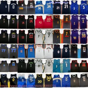 Kevin 35 Durant Jersey 23-24 Novo basquete da cidade Haliburton Holmgren Edws Banchero Morant James Maxey Hen Irving Doncic Curry Butler Tatum Wembanyama