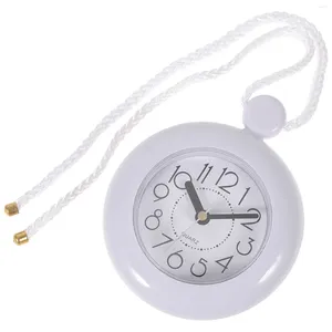 Orologi da parete Orologio moderno silenzioso Piccolo orologio da bagno Impermeabile Decorazione da tavolo per esterni Impermeabile