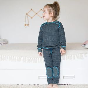 العائلة مطابقة الملابس Merino Wool Kids الملابس الداخلية مجموعة الرياضة السريعة الجافة القميص القميص من الأولاد فتيات الأطفال طويلة 231207