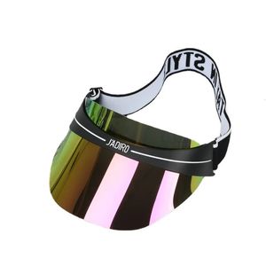 Beanie kafatası kapakları yaz nefes alabilen hava güneş şapkaları erkek kadınlar ayarlanabilir vizör UV koruma üst boş patchwork spor golf koşu güneş kremi kapağı 231208