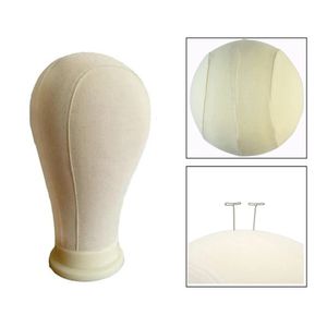 Mannequin Heads Canvas Head for Wig Making Wholesale Styling Block Mannequin Wigs Display Making Hats Holder In Wig Stand With 50pcs Tpins 231208