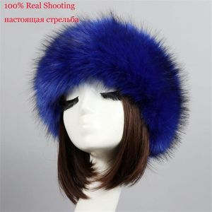 Zadorin Winter Hat Fashion Faux Fur Hagpleass for Women Earparmer Rosja czapki puszyste śnieżne czapkę radziecką 201019262S