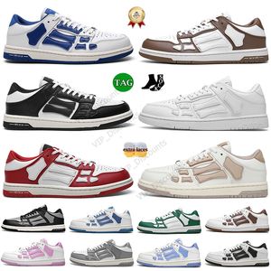 High Quality New Men Women Skel Top Low Bone Skeleton Amiress Shoes Triple Black White Pink Green Red Blue Bred Dhgate Brand Outdoor Casual Trainers Designer Sneakers