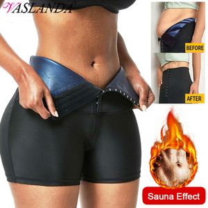 Kadınlar Yüksek Sauna Ter Pantolon Bel Eğitmeni Kilo Kaybı Vücut Şey Makinesi Şortları Egzersiz Taytlar Taytlar Yağ Burner Shapewear