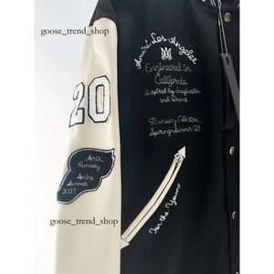 Cotton Designer Jackets Bomber Mens Windbreaker Varsity Mens Baseball Coat Harajuku Letter Patchwork Leather Tianma Embroidery Streetwear 861