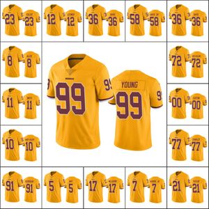 Washington''Redskins''Men 17 Terry McLaurin 21 Sean Taylor 99 Chase Young 11 Alex Smith Custom Women Youth Limited Jersey