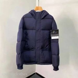 Stones Island Modemantel Herrenjacke Stones Island Jacke Einfache Herbst- und Winterwinddichte Daunenjacken Langarm Cp Comapny 51