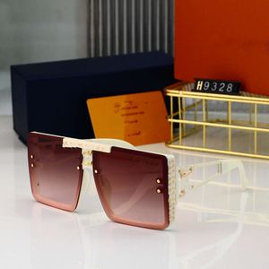 Designer-Sonnenbrille von Loius Vuiton, neu, quadratisch, aus schwarzem Nylon, großer Rahmen für Damen, trendiges rundes Gesicht, kleines Gesicht, hochwertig für Herren