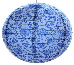 China Paper Lantern Festival Supplies Birthday Wedding Party Decoration decor gift craft DIY Lampion Lantern white blue pink Q08108588969