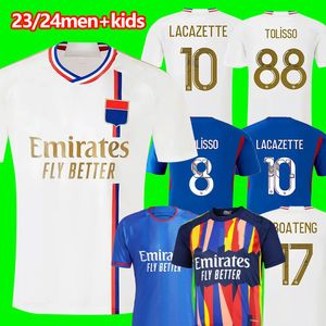 Olympique Lyonnais Lyon camisa de futebol 21 22 Maillot de foot 2021 2022 camisa de futebol camisa TRAORE MEMPHIS OL homens + crianças uniformes em kit