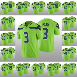 SeattleSeahawksmen #24 Marshawn Lynch 56 Jordyn Brooks 89 Doug Baldwin 3 Russell Wilson Custom Women Youth Football Jersey