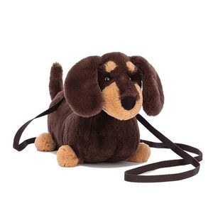 Sacos de noite Dachshund Saco de Cão Versátil Brinquedo de Pelúcia Saco de Boneca de Cão Bonito Boneca de Desenhos Animados Crossbody Bag 231208