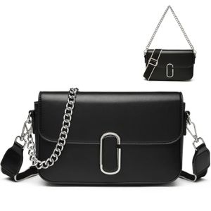 Shoulder Bag Casual Crossbody Simple portable magnetic latch open and close chain strap Smooth leather 02