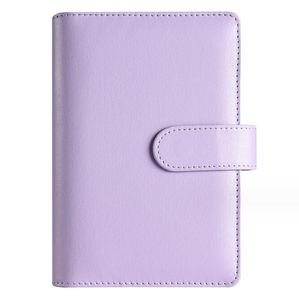 A6 Pu Leather Notebook Budget Binder refillable 6 Ring Money Saving Loose Leaf Bag Cash Envelopes Travel journal for Planner Personal Organizer