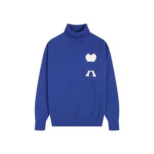 2024 New Designer Sweater Womens Autumn/winter Pullover Sweater Heart Embroidered Jacquard Paris Fashion Loose Mens Women Casual Knitwear AMIS 40 30