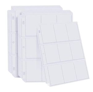 Cartões AF88 Páginas de Manga de Cartão de Negociação 50 Pacote 9 Páginas de Armazenamento de Negociação de Bolso 3 Buracos Fit Ring Binder7137819