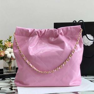 9A Original Quality New Style 22 Bag Tote Designers Women Handbags AS3260 Designer Shoulder Handbag 35CM Shiny Calfskin Garbage Ba239g