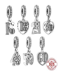 925 Orijinal kutu için gümüş kolye takıları yaşı kolye Avrupa boncuk takıları bilezik kolye mücevherleri1652368