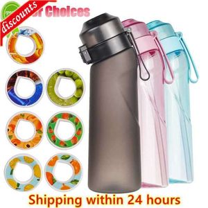 Upgrade 650ML Brief Style Water Cup Air Flavored Sports Water Bottle Suitable For Outdoor Sports Fitness Fashion Fruit flavor Water Bottle Scent Up