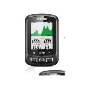 Computer da bicicletta Igpsport Ant Gps Igs618 Bicicletta Bluetooth Wireless Cronometro Tachimetro Impermeabile Ipx7 Computer da ciclismo1 Drop Deliver Dhwv6