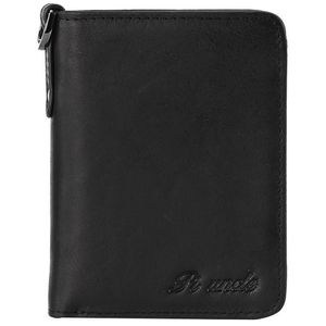 Wallets PI UNCLE Card Holder Ladies Leather Clutch Bag Men Short Wallet Multi-Card ID Anti-Theft Brush Fashion Case210F