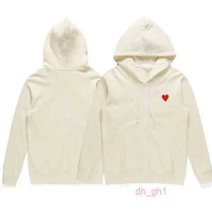 Commes Des Garcon Men's Hoodie Designer Hoodie 21s Women's Hoodie Play Jumper Letters Embroidery Red Heart Pattern 1 P77B