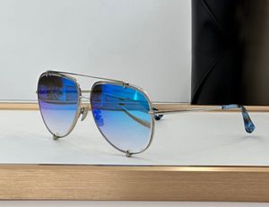 Gold Pilot Sunglasses Blue Mirror Lens Men Women Vintage Classic Showes Sunnies Gafas de Sol UV400 Eyewear with box