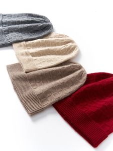 Beanie/Kafatası Kapakları Kadınlar Doku Kontrol Edin Key Kaşmir Örme Beanies Solid Winter Big Caps Erkekler Kaburga Hem Şapka Yumuşak Şapka UNISEX Sıcak Izgara Bonnet 231208