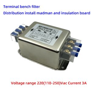 CW4L2-20A-S Power Filter 20A 220V AC enfas EMI-filterskruvtyp