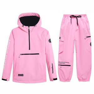 Women's Tracksuits Waterproof Ski Suit Sets for Men and Women Pullover Snow Costume Jacket Pant Outdoor Clothing Snowboarding Winter 231208