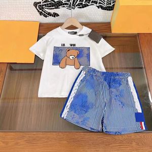 Kleidung Kids Designer Set Baby Sets Girl Boy Shorts Ärmeln Kid Kleider zweiteiliger Sommer -Sportanzug
