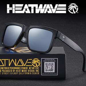 Heat Wave Visual Vise Polarized Sunglasses for Men Women Brand Designer Sunglasses Square Sports Sun Glasses CE