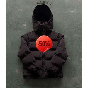 24SS Rabatt Herren Daunenparkas Heißer Verkauf amerikanischer Trend Trapstar Black Red Label Baumwolljacke verdickte abnehmbare Mütze Sportbekleidung Paare Trend