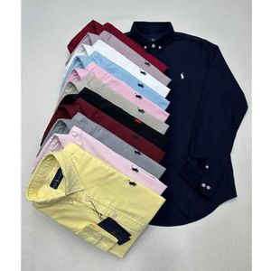 2023 Spring och Autumn Long Sleeve Thick Oxford Spinning Paul Affär Fashion Casual Youth Cotton Men's Shirt Coat 688SS