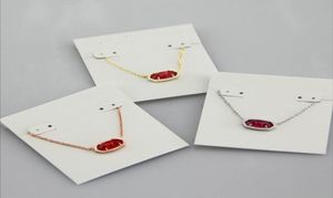 Ожерелья с подвесками, ожерелье из красного стекла, настоящий позолоченный камень 18 К, свисающие блестящие украшения, подарок в виде письма с мешком для пыли8132763