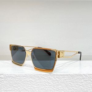 Sonnenbrille für Damen und Herren, Sommer-Popularität, 1992, Designer-Anti-Ultraviolett-Retro-Platte, modisch, quadratisch, Metall, Vollformat, Laufsteg, Outdoor-Stil, Brille, zufällige Box