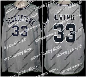 Basketball Jerseys Basketball Jerseys Georgetown Hoyas College Patrick Ewing #33 Grey Retro Basketball Jersey Mens Stitched Custom Any Numbe