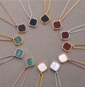 Luxurious Jewelry Silver Chain Clover Necklace Necklaces Designer Jewlery Woman Gold Chains Clover Jewellery Link Collier Femme Co1092799