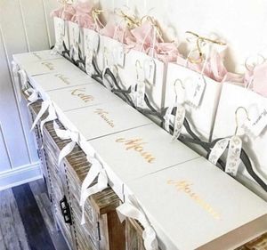 1PC Personalized Bridesmaid Proposal gift Box Will you be my Maid of Honor Proposal Box Custom wedding Flower Girl keepsake boxes9223842