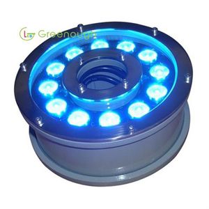 DC24V LED Fountain Light 12x3W Garden Lights RGB Underwater Swing Pool Lighting rostfritt stål LED i marklampan225f
