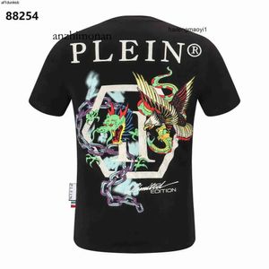 T-Shirts Plein Designer T-Shirt Ss Pleins Philipps Herren T-Shirt Schlichtes Designer Hip Phillip Qualität Herren Philipps Classical Round Neck Pp Stones Gothic 654